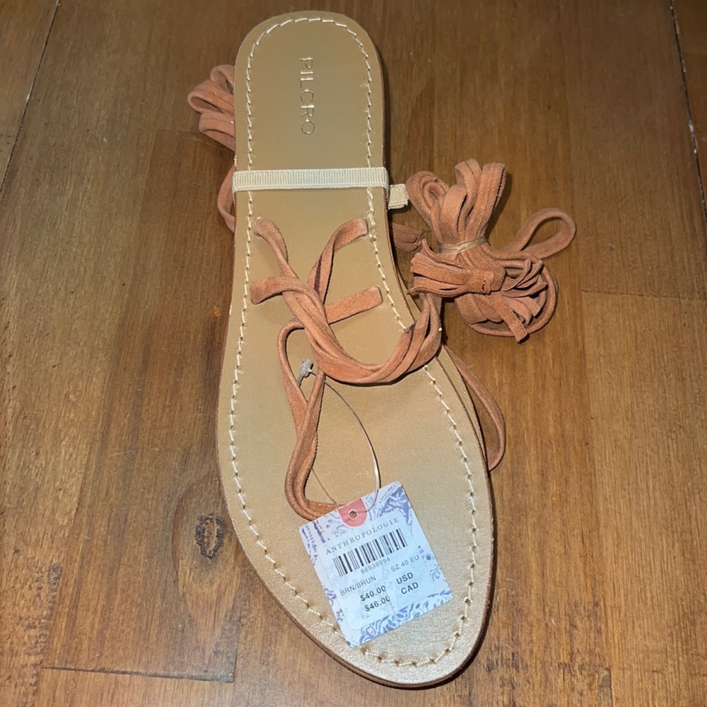NWT NEVER WORN ANTHROPOLOGIE  TIE UP SANDAL